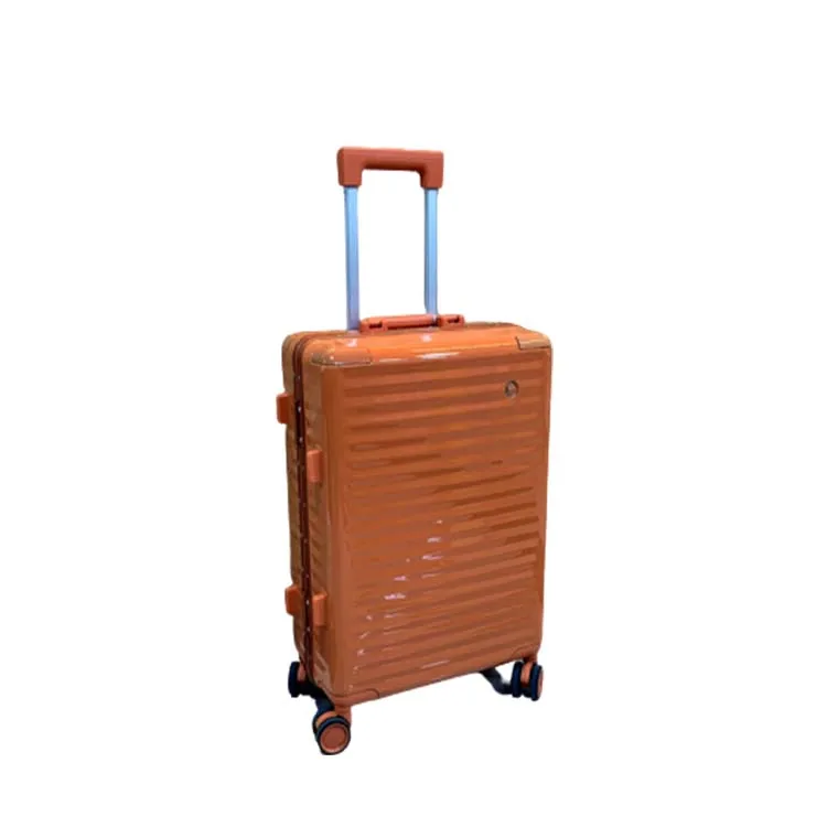 

20/22/24/26 ABS+PC alu frame suitcase not zipper TSA lock ins carry on luggage new design china manufacturer