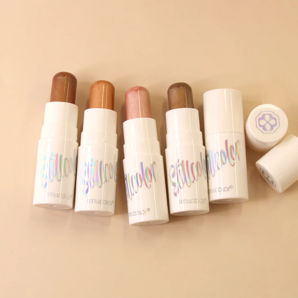 

Wholesale Custom Lady Cosmetice Professional Cream Contour Makeup Highlight Sticks, 10colors highlighter palette