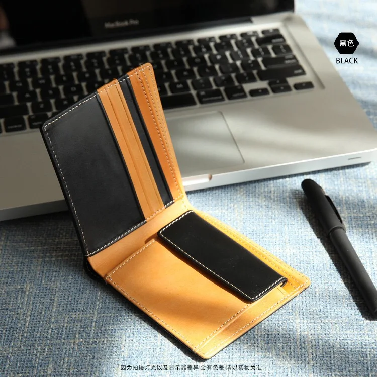 

Luxury Handmade High End Full Grain Real Leather Coin Pouch Wallet Genuine Leather Coin Pocket Wallet For Men, Custom logo