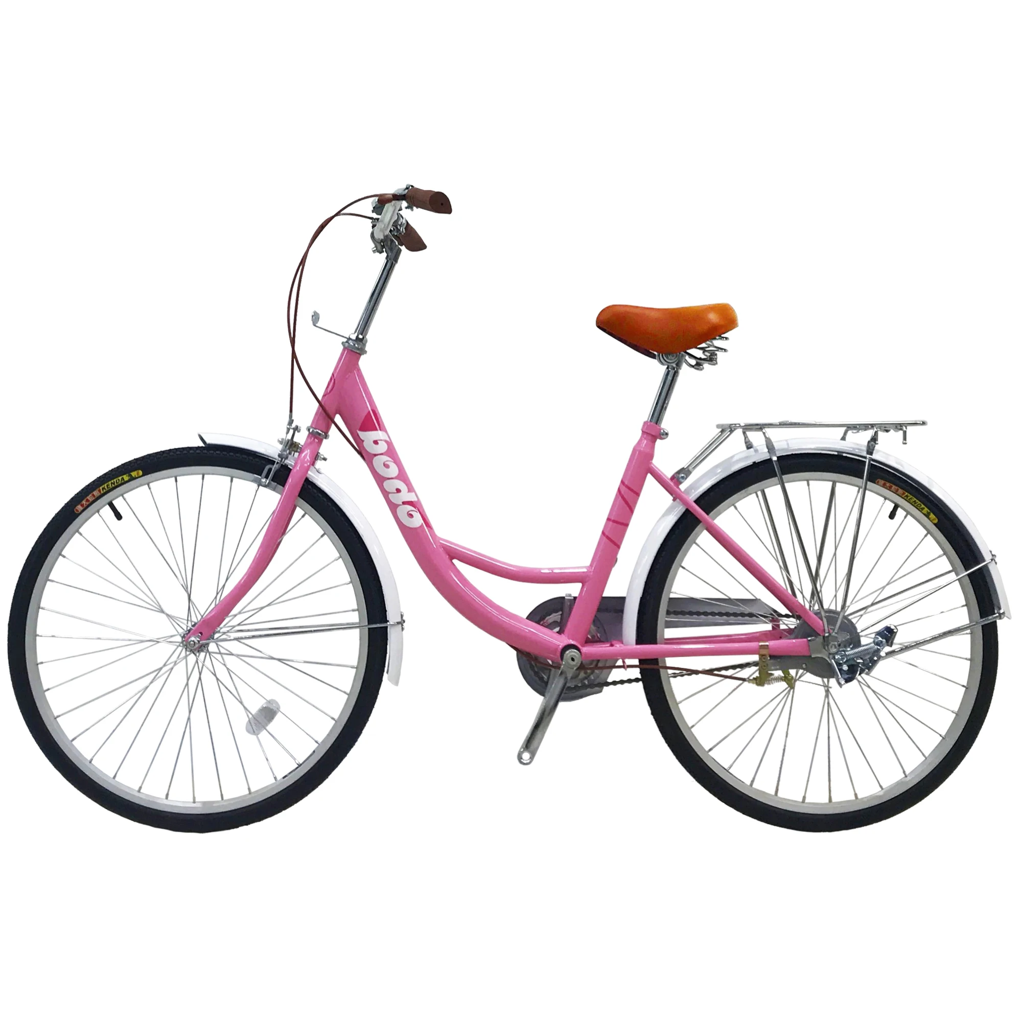 

Customizable color commuter city bike single speed band brake soft saddle pink urban bicycle