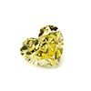 5A+ USA-yellow Cubic Zirconia in loose stones heart shape 4k new process cutting stone