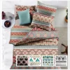 100% polyester Bohemian Style geometric design microfiber fabric in rolls for bedding set