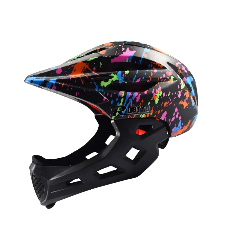 

Factory Price Fashion Ce Full Face Bike Helmet With Led For Kids, As details