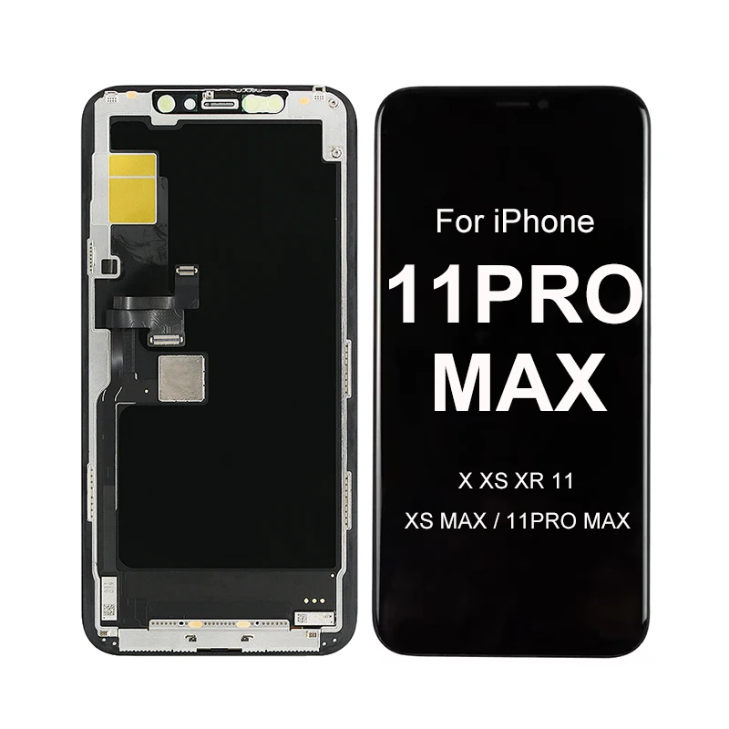 

Mobile display for iphone 11 pro Max lcd for iphone X XS MAX Xr 11 10 12 OLED INCELL OEM true tone screen for iphone 11 pro max