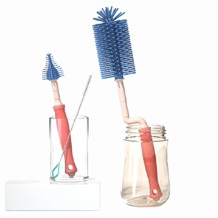 

High Quality Silicone PP Baby Feeding Bottle Tommer Tipper Bottle Cleaning Brush