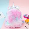 Osgoodway2 China Bag Girls Plush Pink Travel Backpack Kids Cute Unicorn School Bags Charm Unicorn Backpack