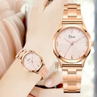 

Luxury Ladies Dress Wrist Watch Fashion Women Bracelet Quartz Clock Simple Pink Dial Creative Women's Watches Zegarek Damski