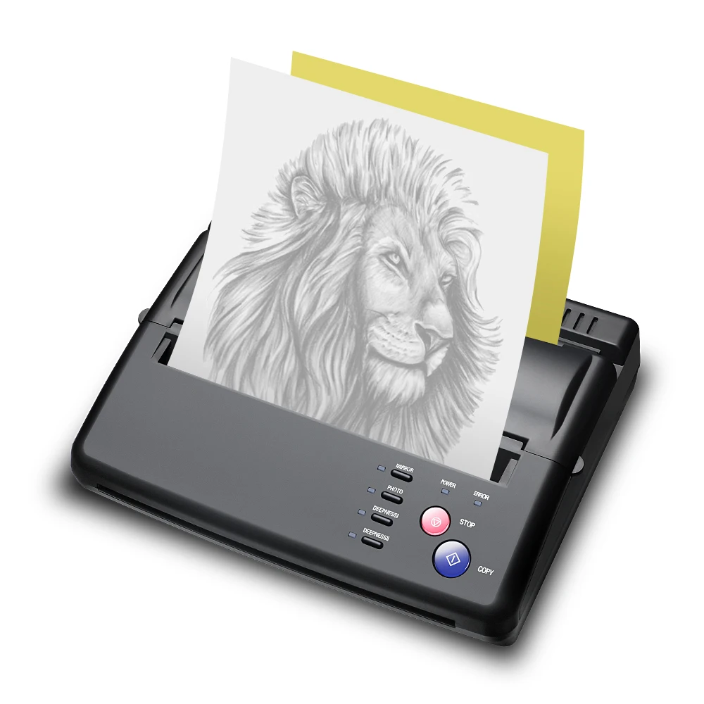

2019 Hot Sale Tattoo Accessories A4 Thermal Tattoo Transfer Print Machine, Black, silver