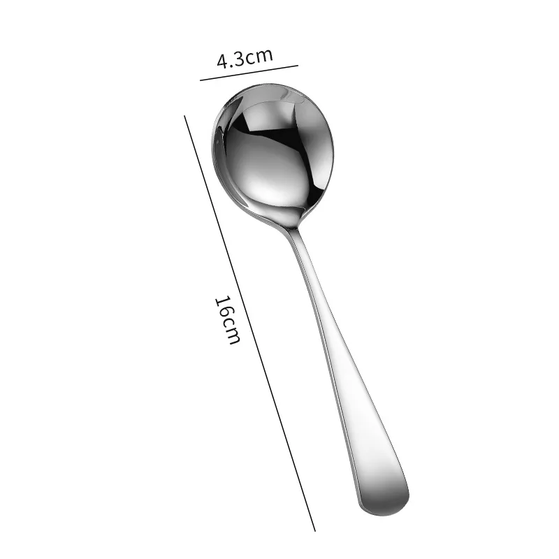 

High Quality stainless steel Gold round spoons coffee Stirring spoon, Silver,gold