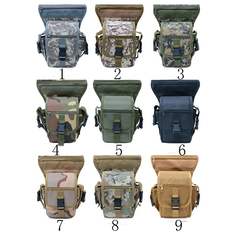 
Fashion Men Military Tactical Thigh Bag Utility Waist Pack Pouch Adjustable Hiking Male Waist Hip Tactical Leg Bag 
