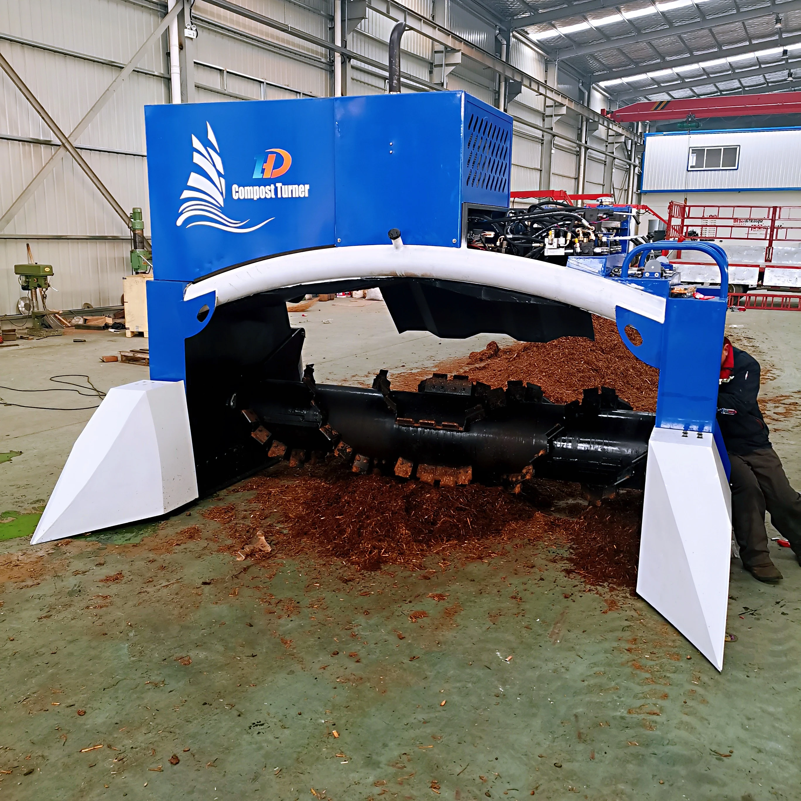 堆肥turner/堆肥制造机有机废物堆肥机