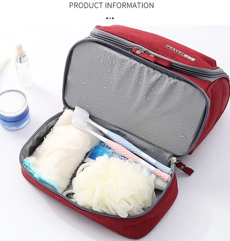 

Large Capacity Hanging Travel Toiletry Bag Organizer Cosmetic Bag Makeup Travel Wash Bag For Men And Woman, 6 colors