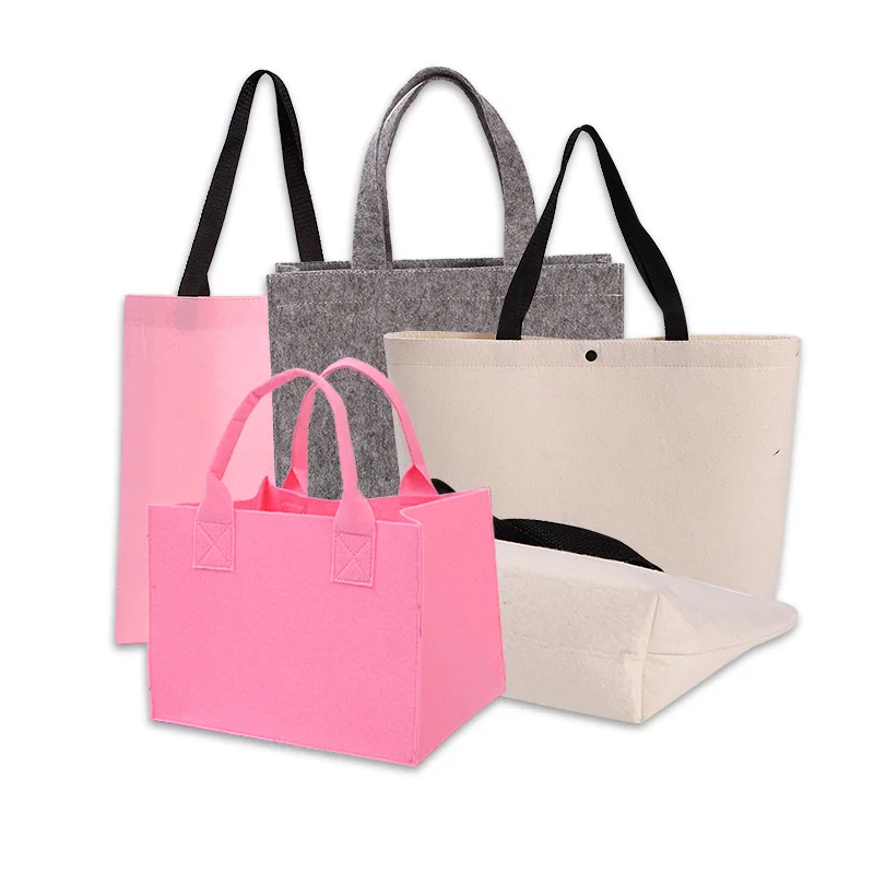 

HB039 Factory wholesale laminated non woven bag promotion gift storage bag felt tote shopping bag customization, Customized color