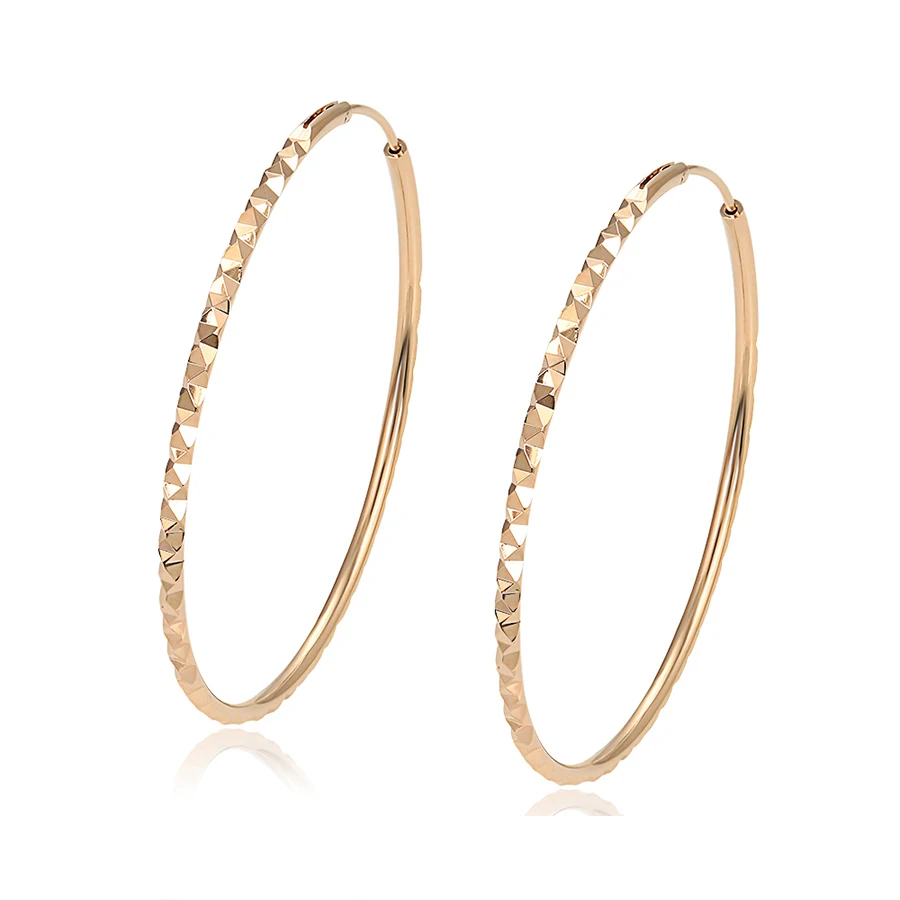 

97964 Xuping 2020 laseat designs fashion Jewelry 18k gold hoop earrings