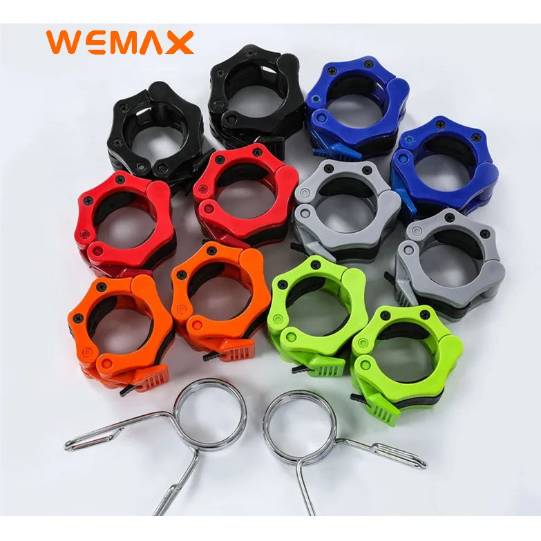 

WEMAX NYLON BUCKLE Customized Barbell Collar Fitness Accessories Barbell Bar High Quality Nylon 50 mm Anti-Slip Nylon Buckle