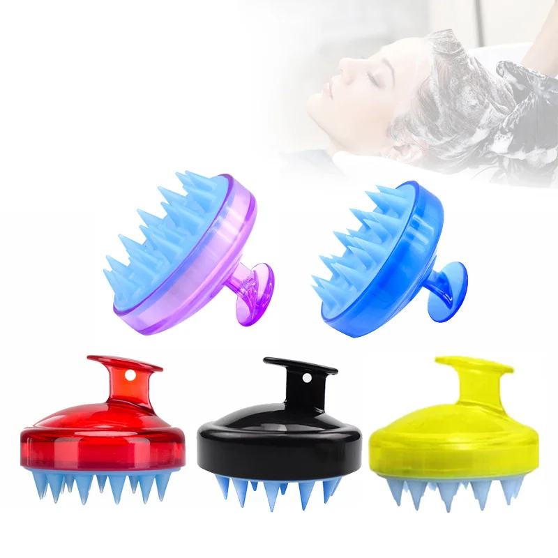 

Amazon Hot Sale Silicone Head Massager Shampoo Scalp Massage Brush Hair Washing Comb Bath Spa Slimming Massage Brush