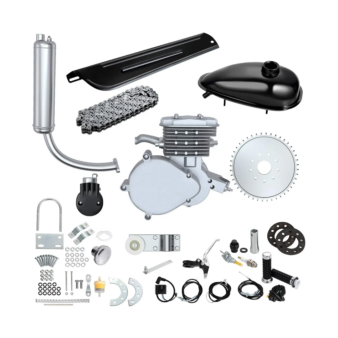 

WINFULL 80CC 26" 28" Bicycle Engine Kit, Bike Bicycle Motorized 2 Stroke Petrol Gas Motor Engine Kit