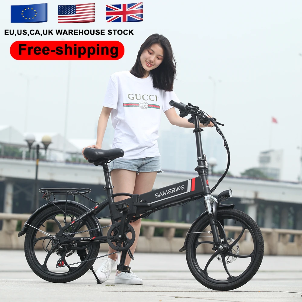 

EU US warehouse high range lithium battery assisted mini e-bike 350w 500w 48v 10A foldable city ebike electric bike bicycle