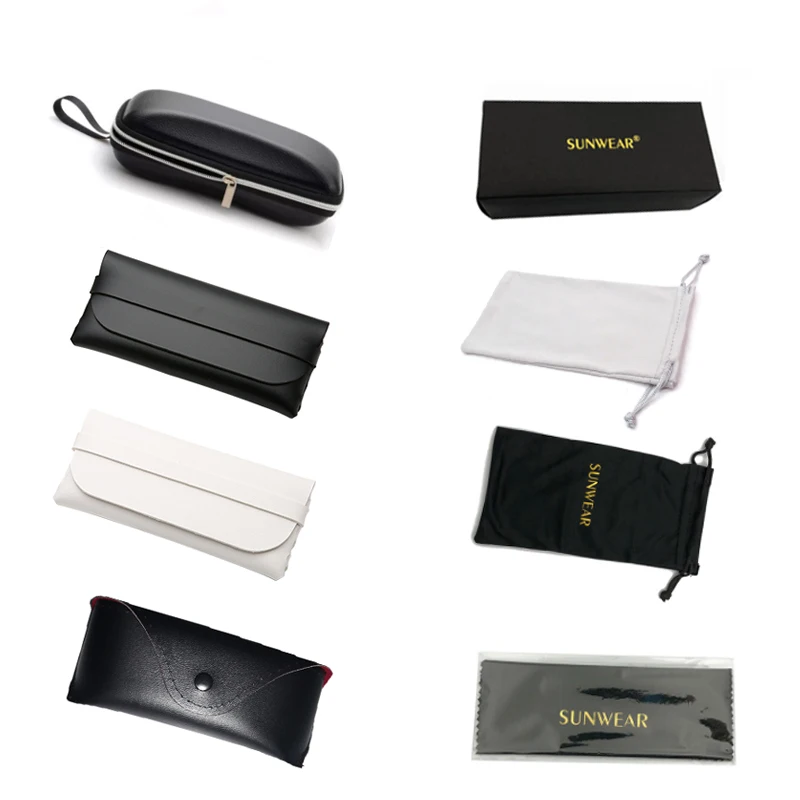 

Portable Sunglasses Protector Travel Pack Pouch Glasses Case 1Pcs Black Zipper Box Hard Polarized Card Carton Accessories, Any colors is available