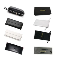 

Portable Sunglasses Protector Travel Pack Pouch Glasses Case 1Pcs Black Zipper Box Hard Polarized Card Carton Accessories