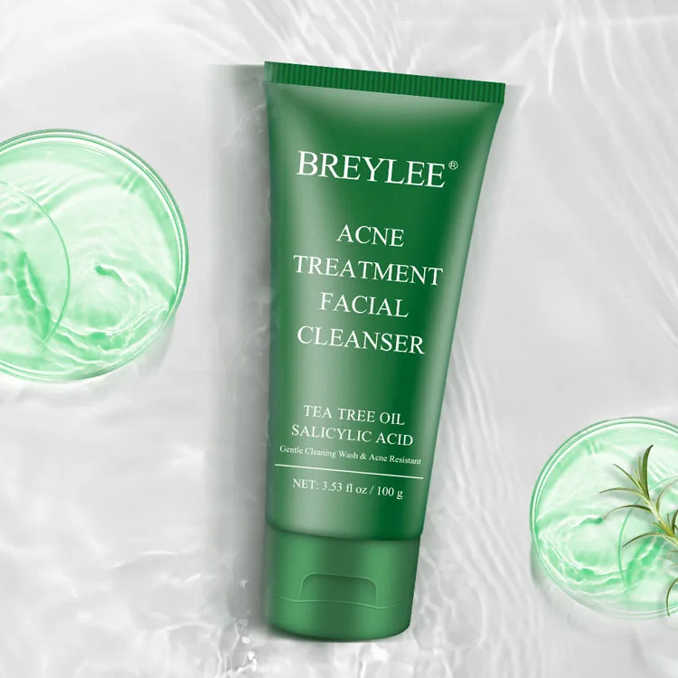 

New Arrival Whitening Cleanning Acne Treatment Foam Facial Cleanser With Tea Tree