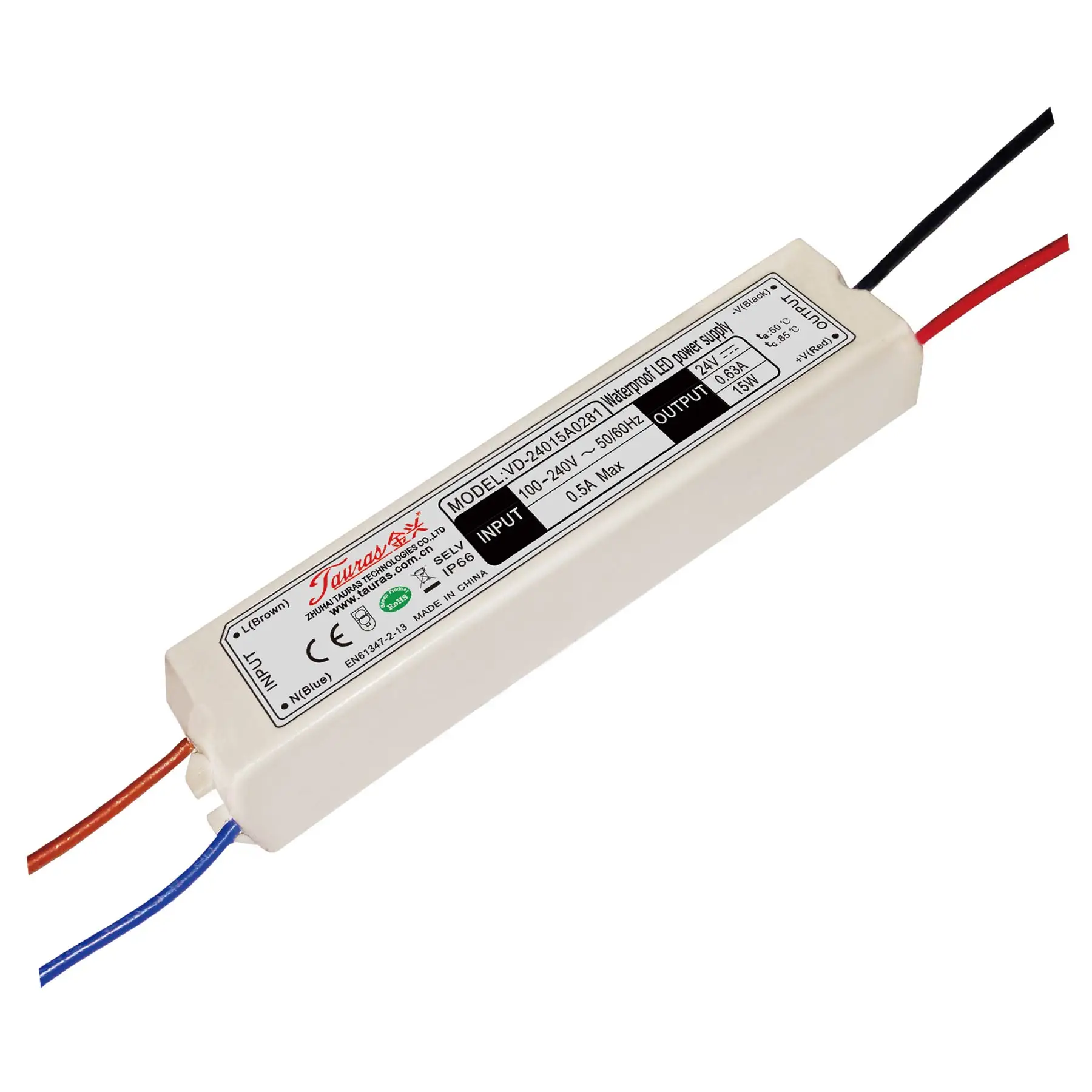 3 years warranty Waterproof ip67 switching power supply 15w 24v led driver  VD-24015A0281