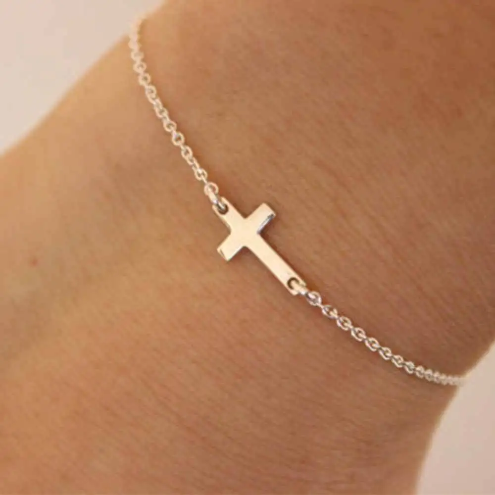 

2023 hot selling cross bracelets gift zinc alloy bracelets