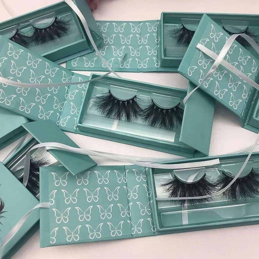 

eyelashes wholesale Natural Eyelashes 3d mink lashess Best Sellers Eye Lashess 25mm Mink Eyelash Lashbox Packaging Vendor