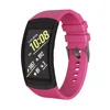 IVANHOE Soft Silicone Replacement Sport Band Large Small for Samsung Gear Fit 2 SM-R360/Fit 2 Pro SM-R365 Smart Watch