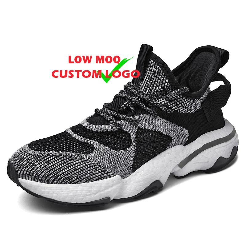 

Summer Soft Wear-Resistant Popcorn Bottom Custom Sneakers White Men'S Running Fitness Walking Shoes