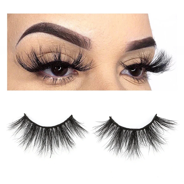 

25mm 5D Mink Fur Handmade False Eyelashes Fur Mink Eyelashes 25mm 3d mink eyelash, Natural black