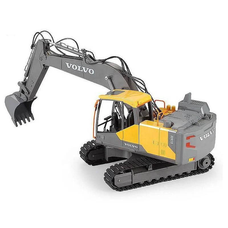 
E568-003 1/16 VOLVO licensed rc excavator with drill grab 3 in 1 toy car with Lights & sound remote control truck 