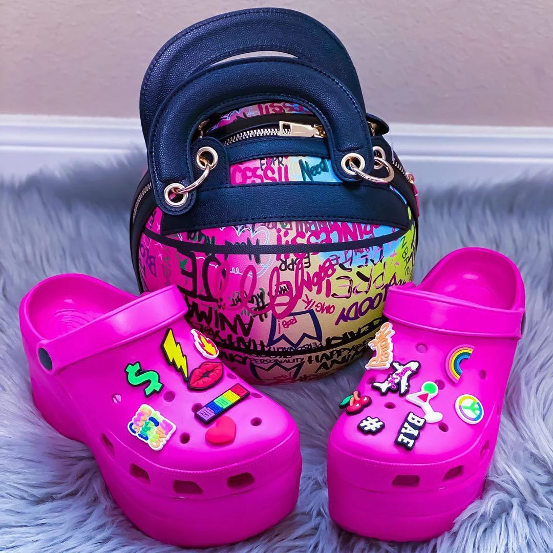 

Fashionable handbag purses hot sale manufacturer basketball purse and shoe set women basketball purse handbag, As picture