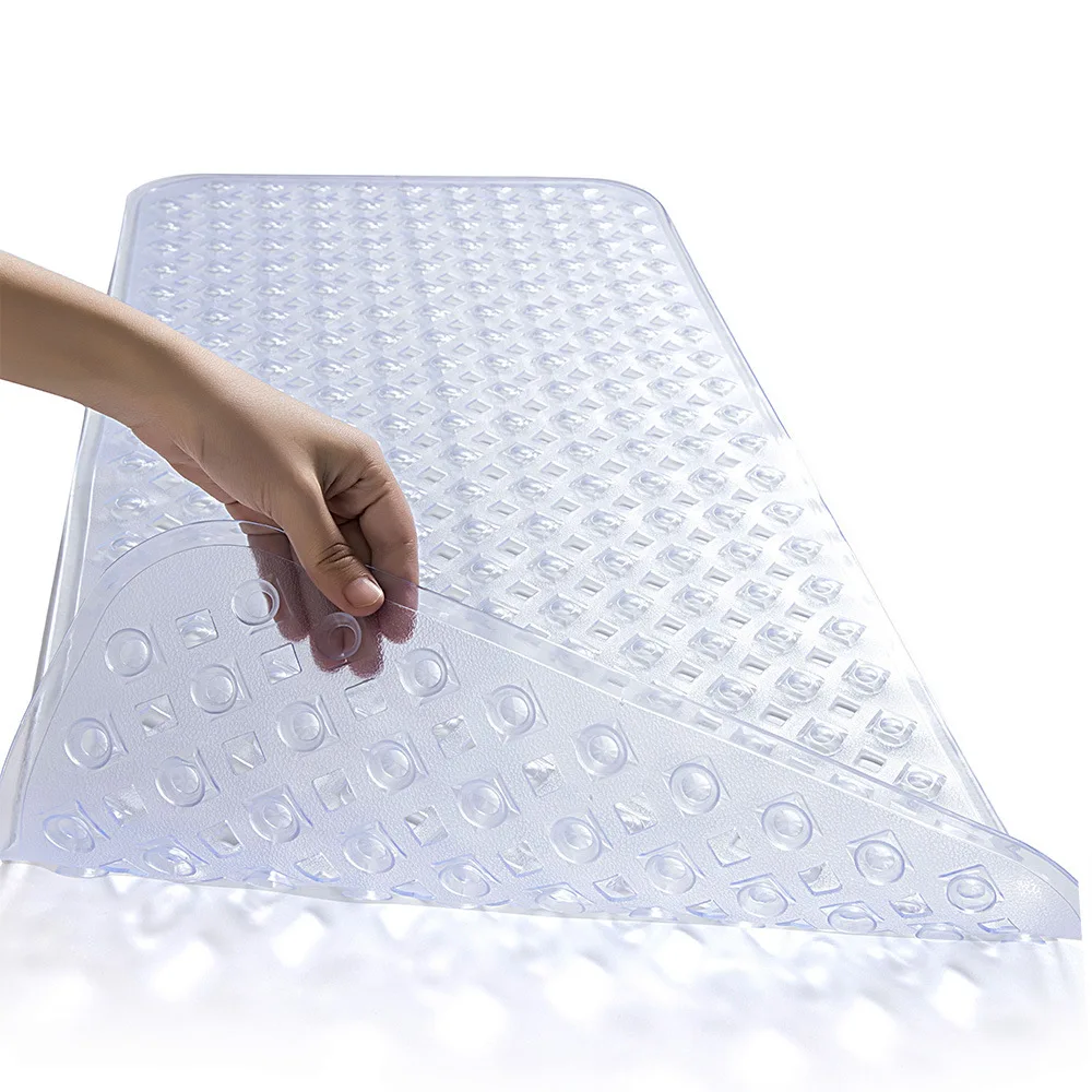

2020 NEW Bath Tub Shower Mat,Bathtub Mat with Suction Cups, Machine Washable Bathroom Mats with Drain Holes, As picture show