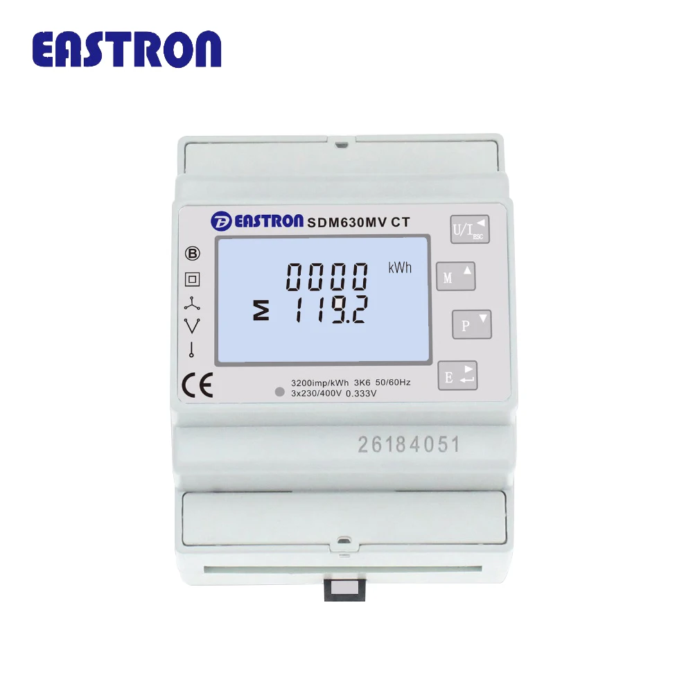 SDM630MV CT 0.333V EV Charge RS485 Modbus Energy Meter, View 3 phase ...