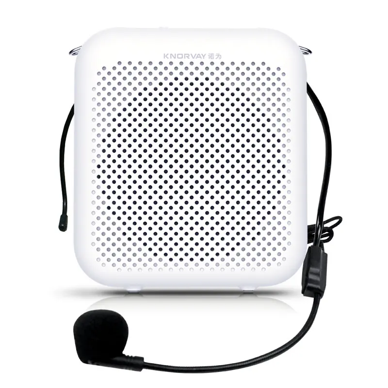 

UHF Wireless Microphone Mini Portable Tour Guide Voice Amplifier Waistband teaching voice amplifier, White