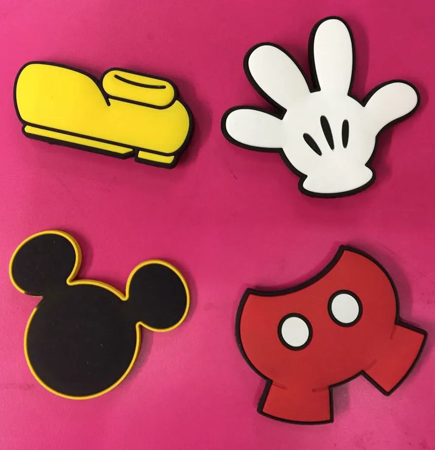 

Set of 4 New animal party Mickey Mouse style refrigerator stickers cartoon cardboard home decoration accessories, Picture shown