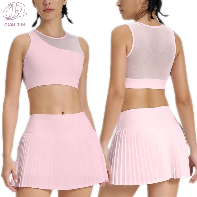 Wholesale Sports Fitness Yoga Suit High Waist Skirt Gym Training Yoga Sets Breathable