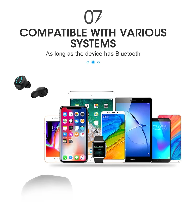 Sport Oem Headphone Tws True Wireless Radio Earphone 5.0 Wireless Earbuds with Ipx6 Waterproof - ANKUX.COM