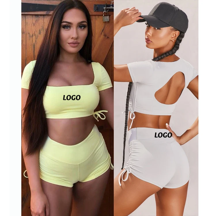 

Free Shipping Women Gym Suit Sport Bra Tops Yoga Leggings Set Two Pieces Ladies Workout Fitness Wear 2xl, Color avaliable