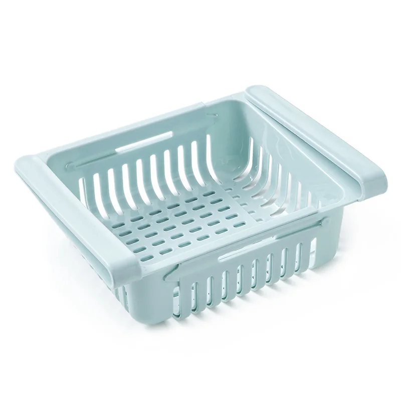 

Candy color pure colors refrigerator partition layer Multi purpose sorting storage rack