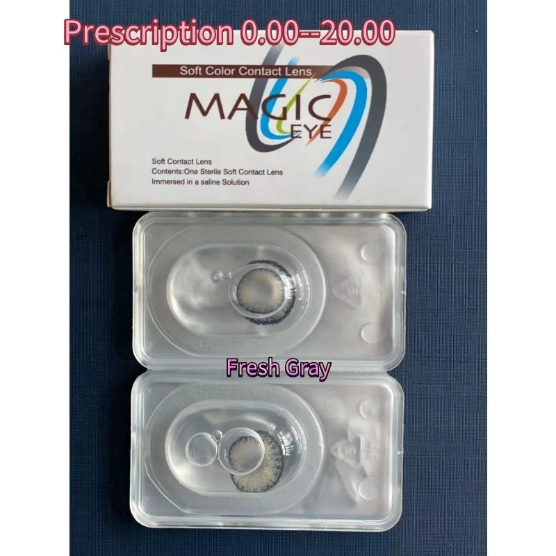 

Fresh Gray Colored Prescription Contact Lens