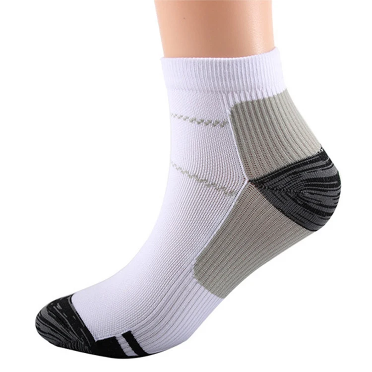 

Wholesales High Quality Elastic Fabric Bike Socks Medical Nursing Custom Compression Sock, White,black