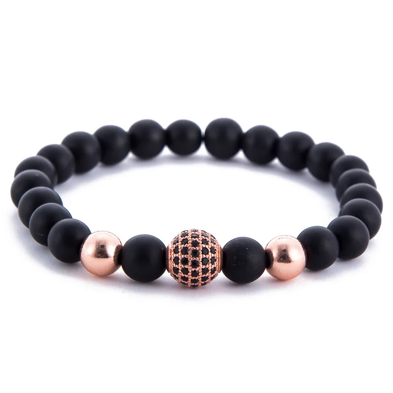 

Fashion Beaded Elastic Armband Gold Bead Bracelets For Men Charm Jewelry Accessories
