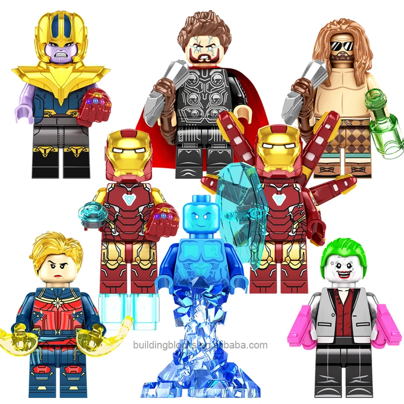 

Super Heroes CY1007 Thanos MK85 Thor Hydro Man Mini Character Building Block Plastic Figure Children Collect Toys Juguete