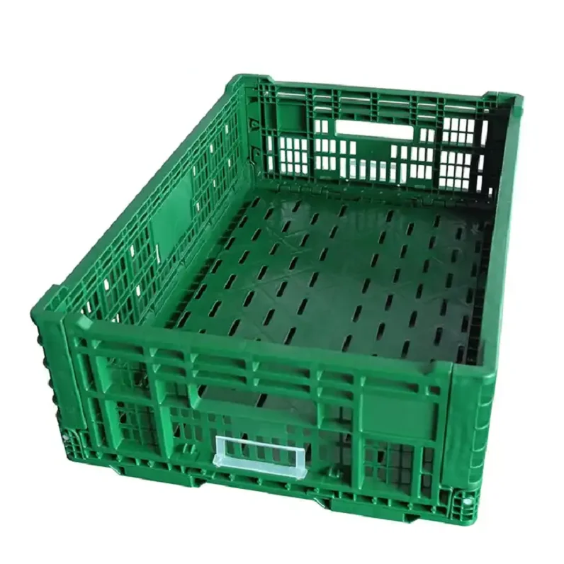 

Uni-Silent 40L Stackable Plastic Turnover Storage Container Plastic Basket Collapsible Vegetable Fruit Bin Pack Box LK604018W