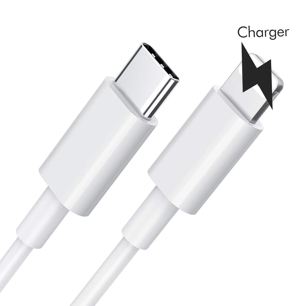 

USB C PD 18W Fast Charging for iphone 12 Cable USB C Charging Cable Type C PD Charging USB Cable, White