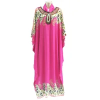

2020 New African Print Clothing Plus Size Muslim Women Maxi Dresses Dubai Abaya