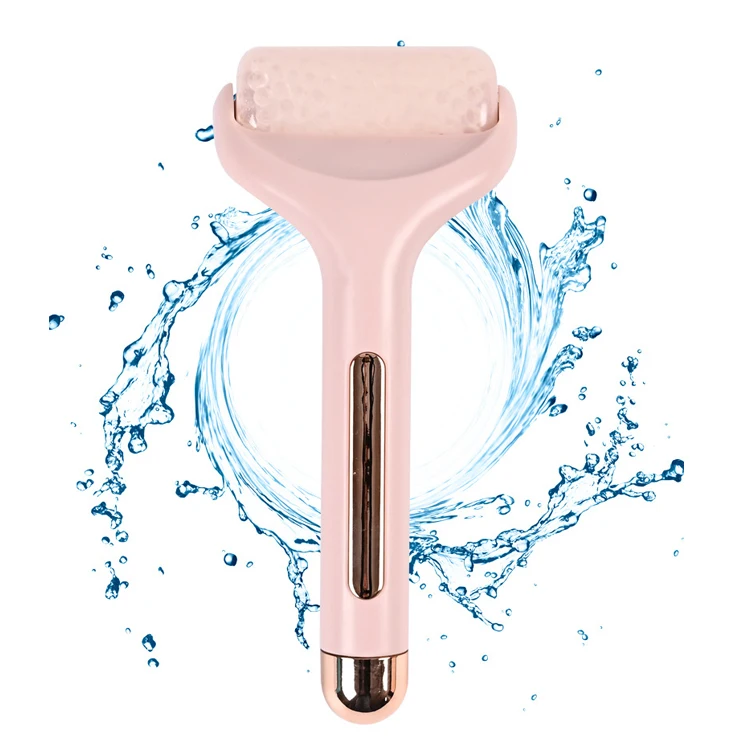 

China New Products Pink Perfect Gift Battery Slim Face Ice Roller