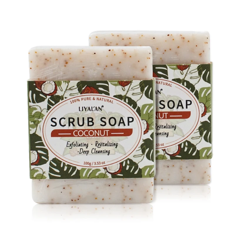 

Wholesale Vendor Soap Natural Vegan Cleansing Whitening Skin Care Organic Coconut Scrub Soap